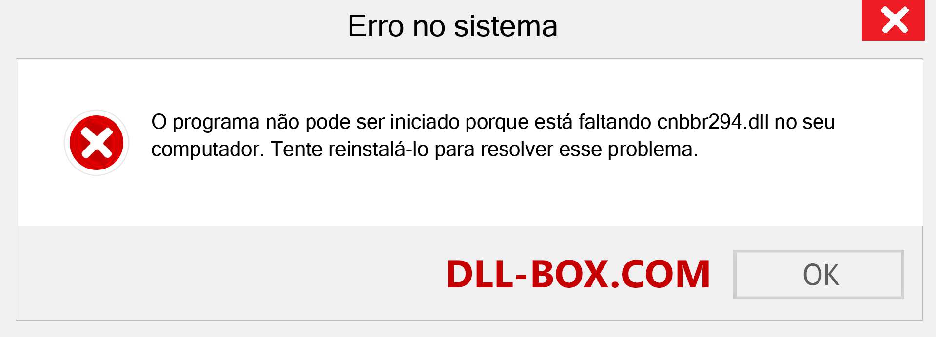 Arquivo cnbbr294.dll ausente ?. Download para Windows 7, 8, 10 - Correção de erro ausente cnbbr294 dll no Windows, fotos, imagens